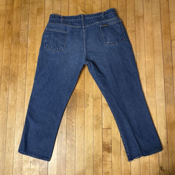 Saddle King Vintage Blue Jeans Men’s 42x34 Made In USA Regular Wash - Picture 13 of 16